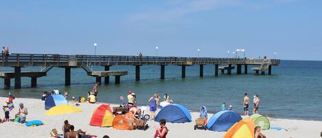 Vlak bij het strand