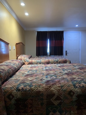 Standard Room, 2 Queen Beds | Bathroom | Shower, rainfall showerhead, free toiletries, hair dryer