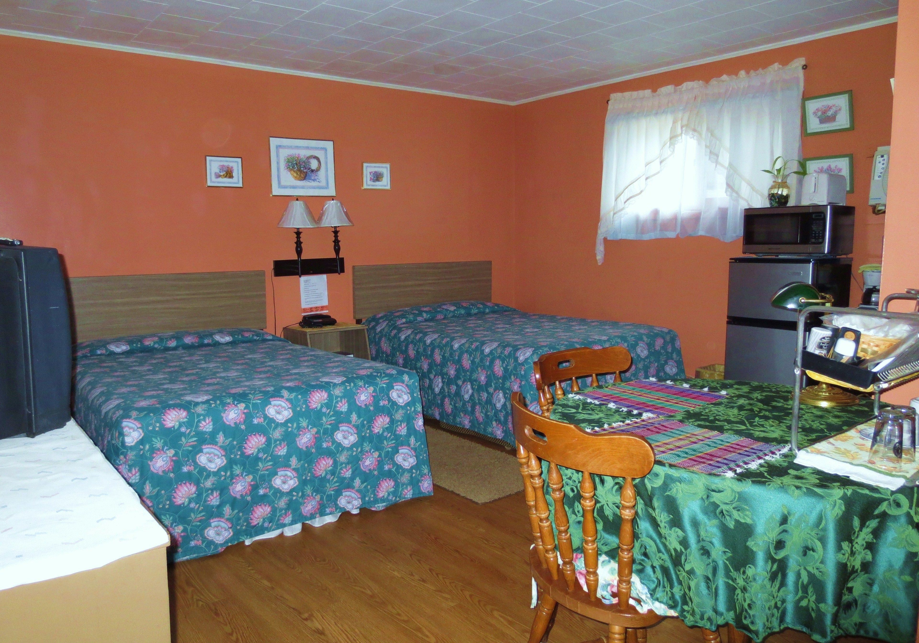 Standard Room, 2 Double Beds, Non Smoking | Desk, iron/ironing board, free WiFi