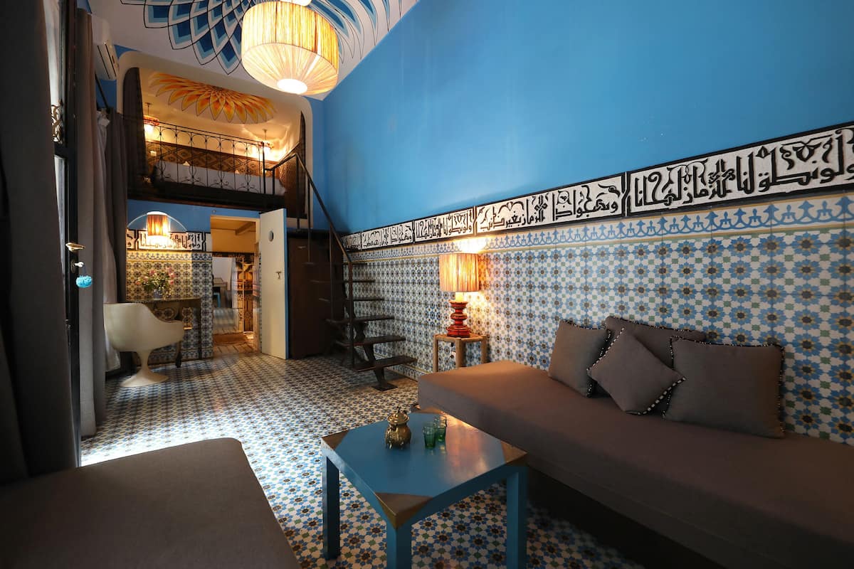 Suite superior (Taroudant) | Ropa de cama de alta calidad y caja de seguridad en la habitación