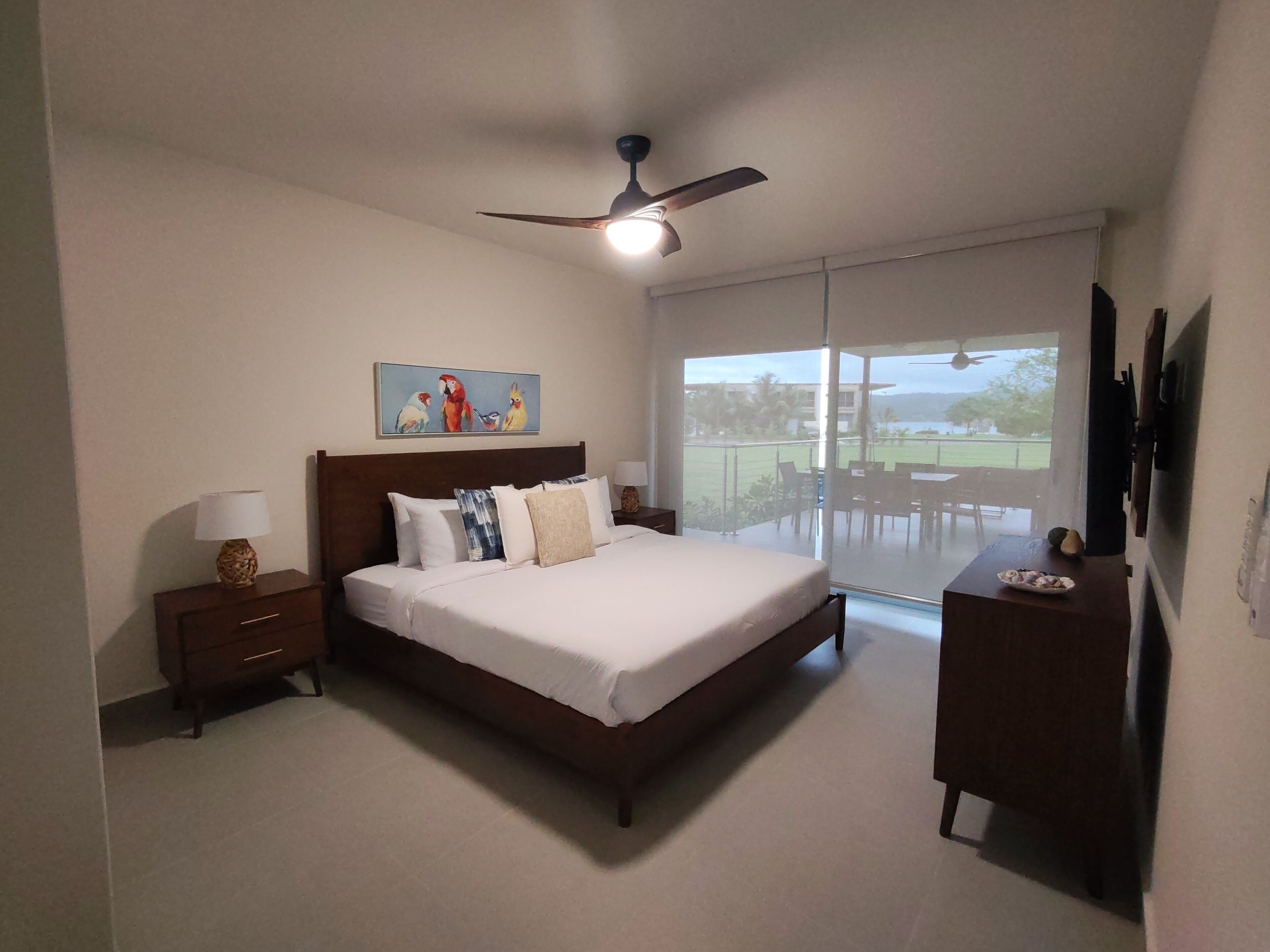 华丽公寓式客房, 3 间卧室, 部分海洋景观, 花园 | 高档床上用品、客房内保险箱、遮光窗帘、隔音