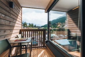 Comfort-Doppelzimmer im Neubau | View from room