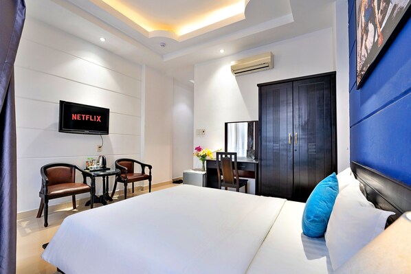 Habitación doble Deluxe | Sábanas de algodón egipcio y ropa de cama de alta calidad