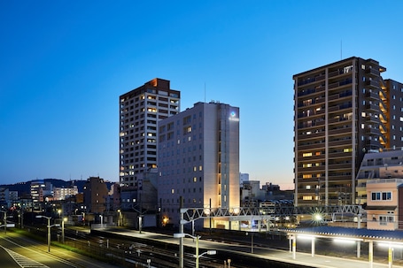 Front of property - evening/night. HOTEL MYSTAYS Shimizu