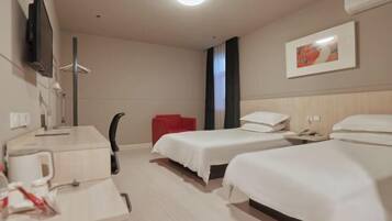 Desk, WiFi, bed sheets