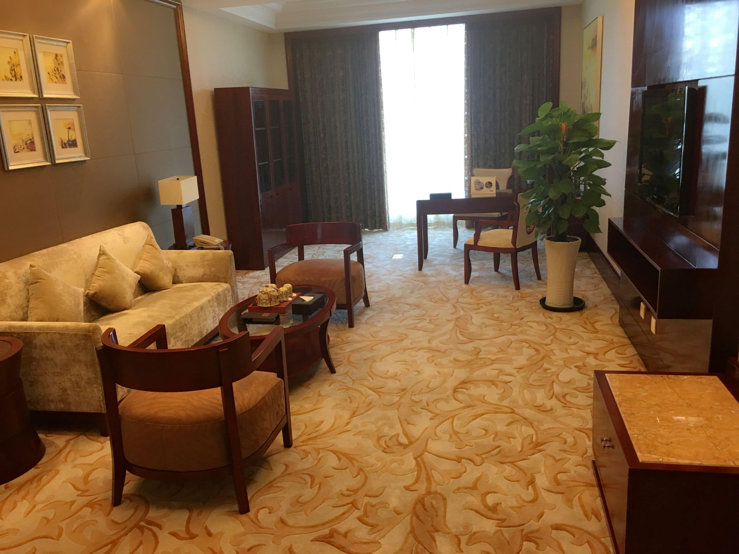 executive suite, 1 king bed | living area | lcd tv, dvd player, pay films