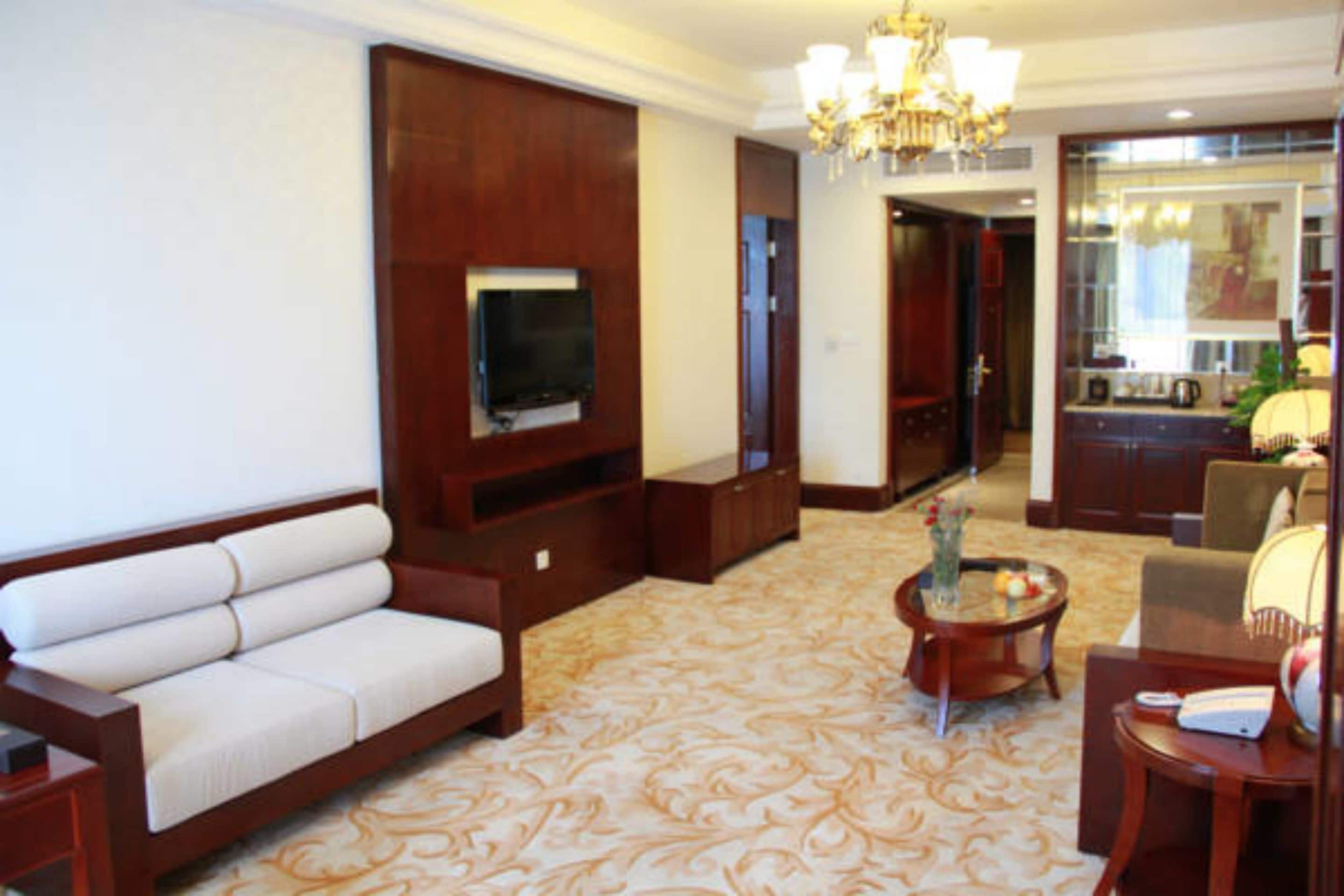 business room, 1 king bed | living area | lcd tv, dvd player, pay films