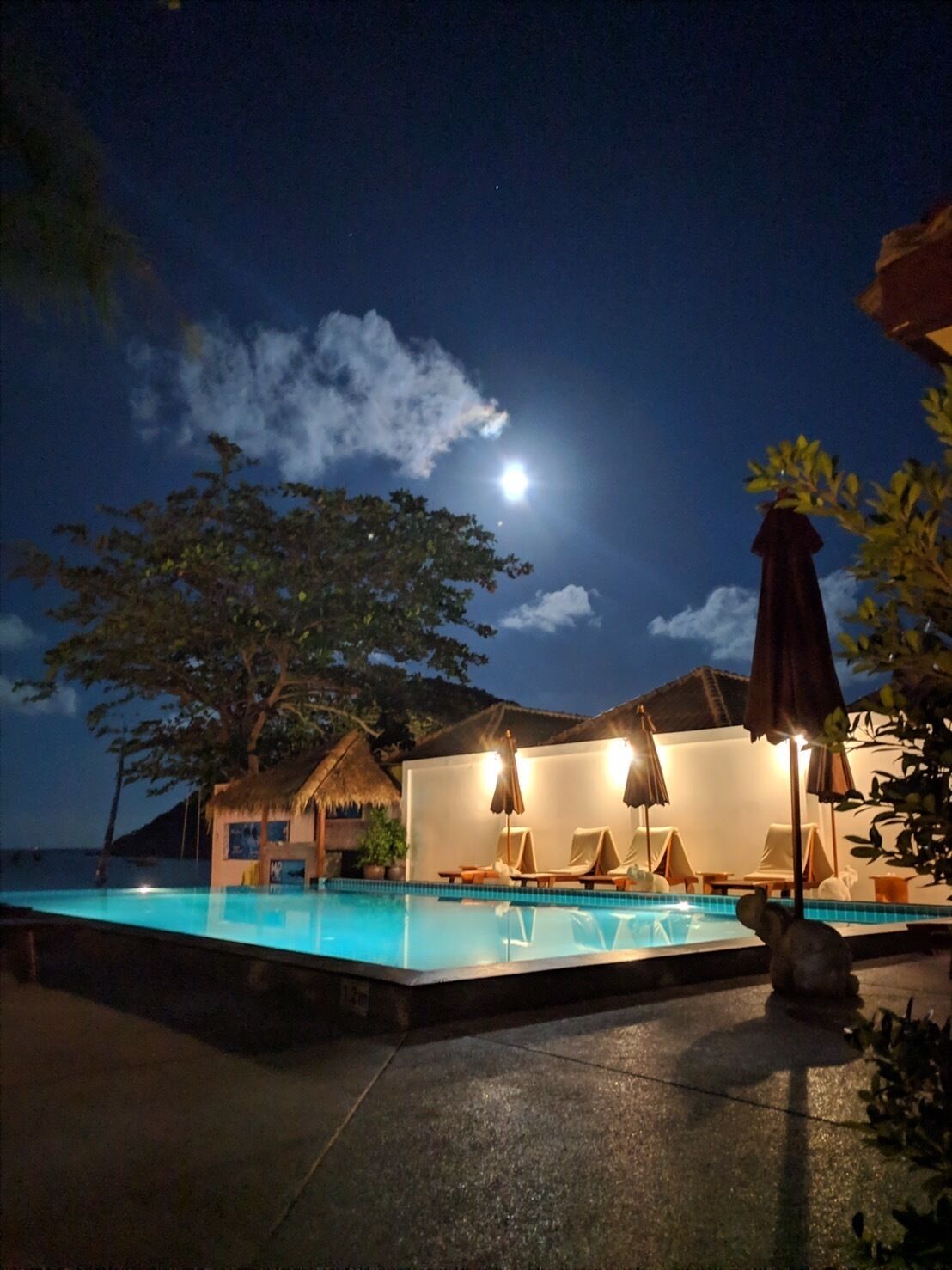 Outdoor pool, open 8:00 AM to 9:00 PM, pool umbrellas, sun loungers