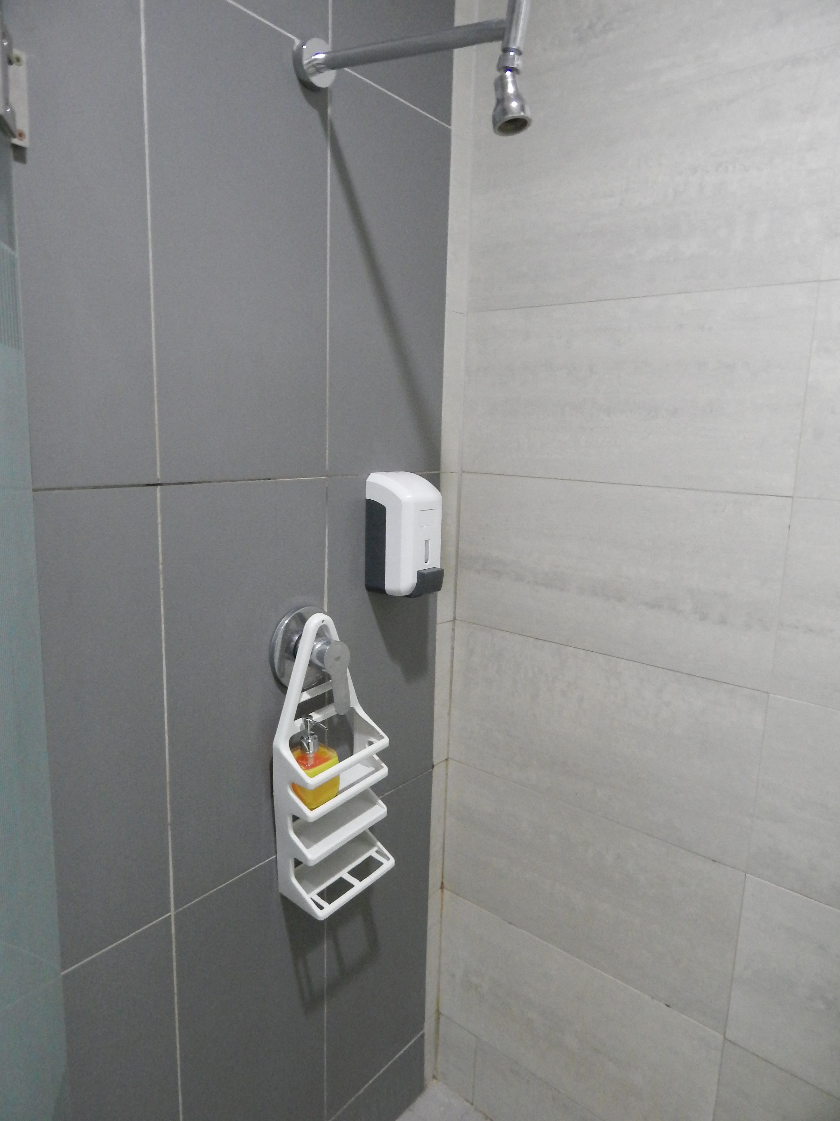 family room | bathroom | shower, free toiletries, hair dryer, towels