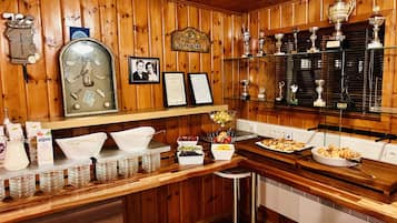 Daily buffet breakfast (EUR 28 per person)