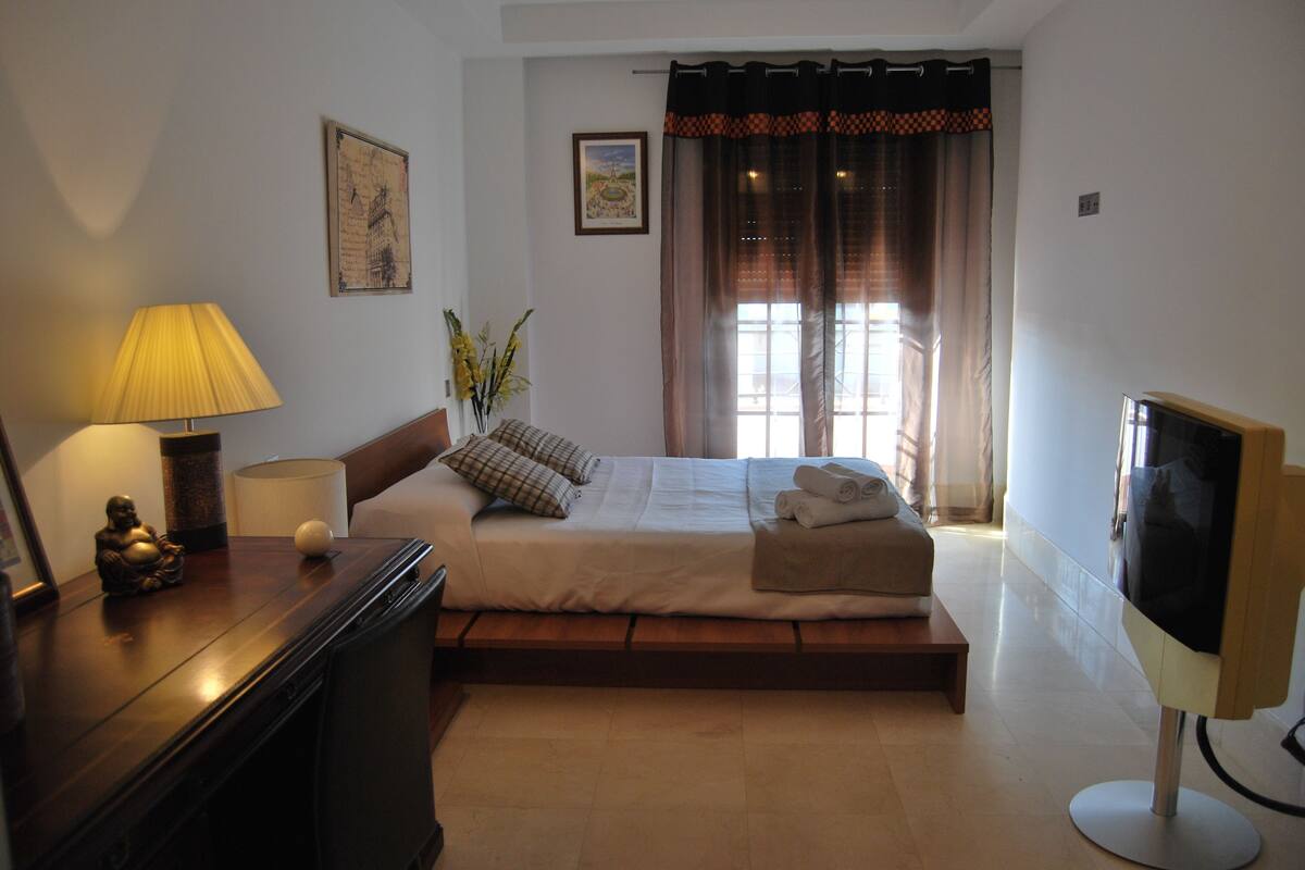 Individually furnished, desk, blackout curtains, iron/ironing board