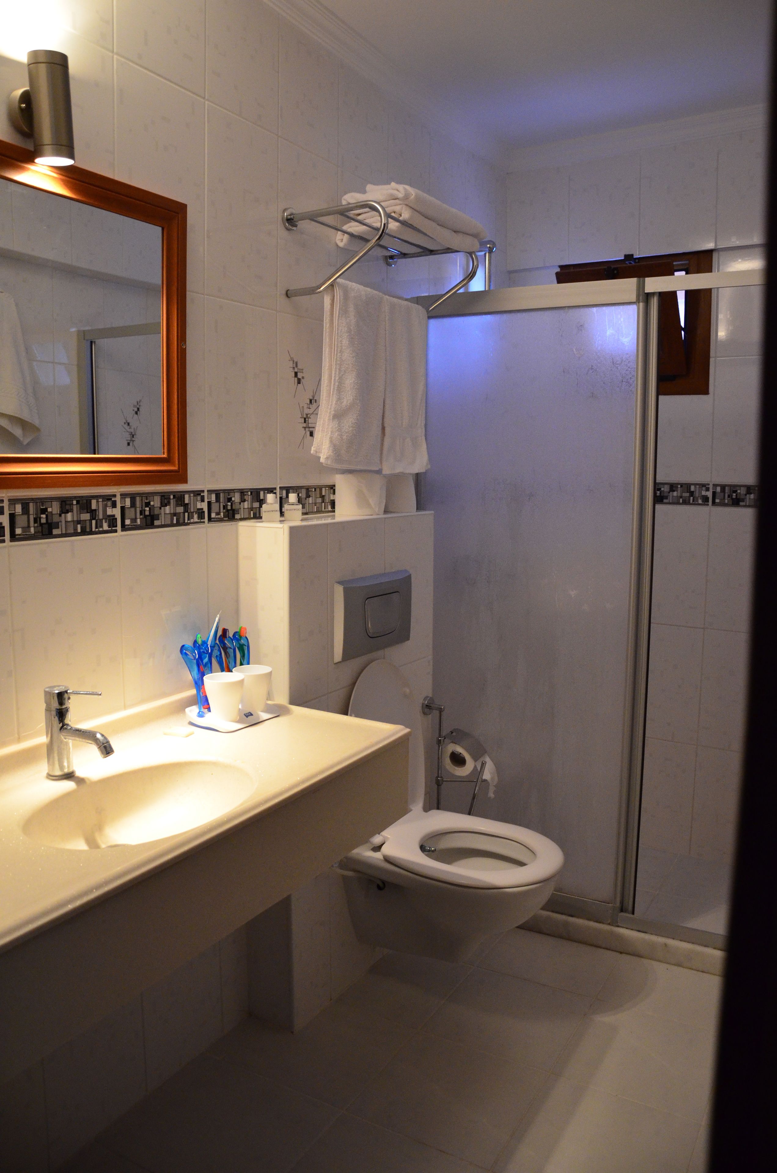 double room, 1 double bed | bathroom | shower, free toiletries, hair dryer, towels