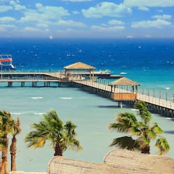 Private beach, beach bar