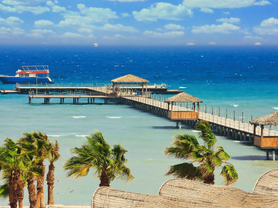 Private beach, beach bar