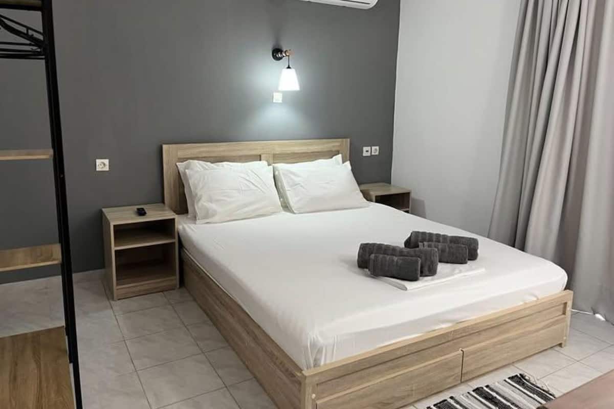 Double Twin Room | 1 室のベッドルーム、セーフティボックス (室内)、ノートパソコン用作業スペース、遮光カーテン