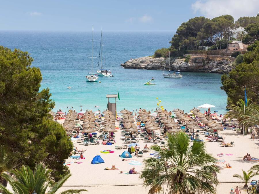 Vista a la playa o el mar