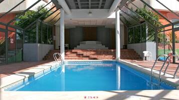 Indoor pool, outdoor pool