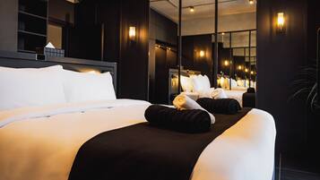 Minibar, iron/ironing board, bed sheets