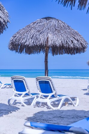 On the beach, beach bar