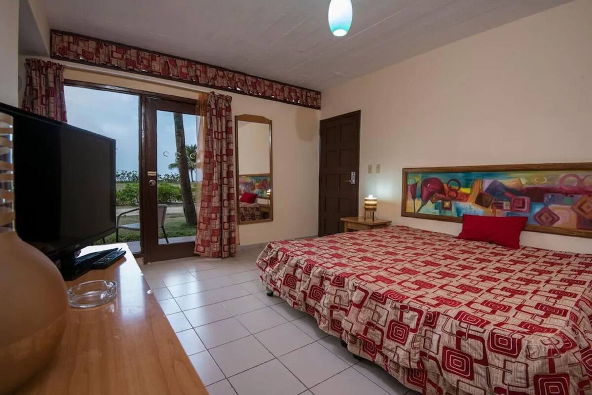 Individually furnished, desk, laptop workspace, iron/ironing board