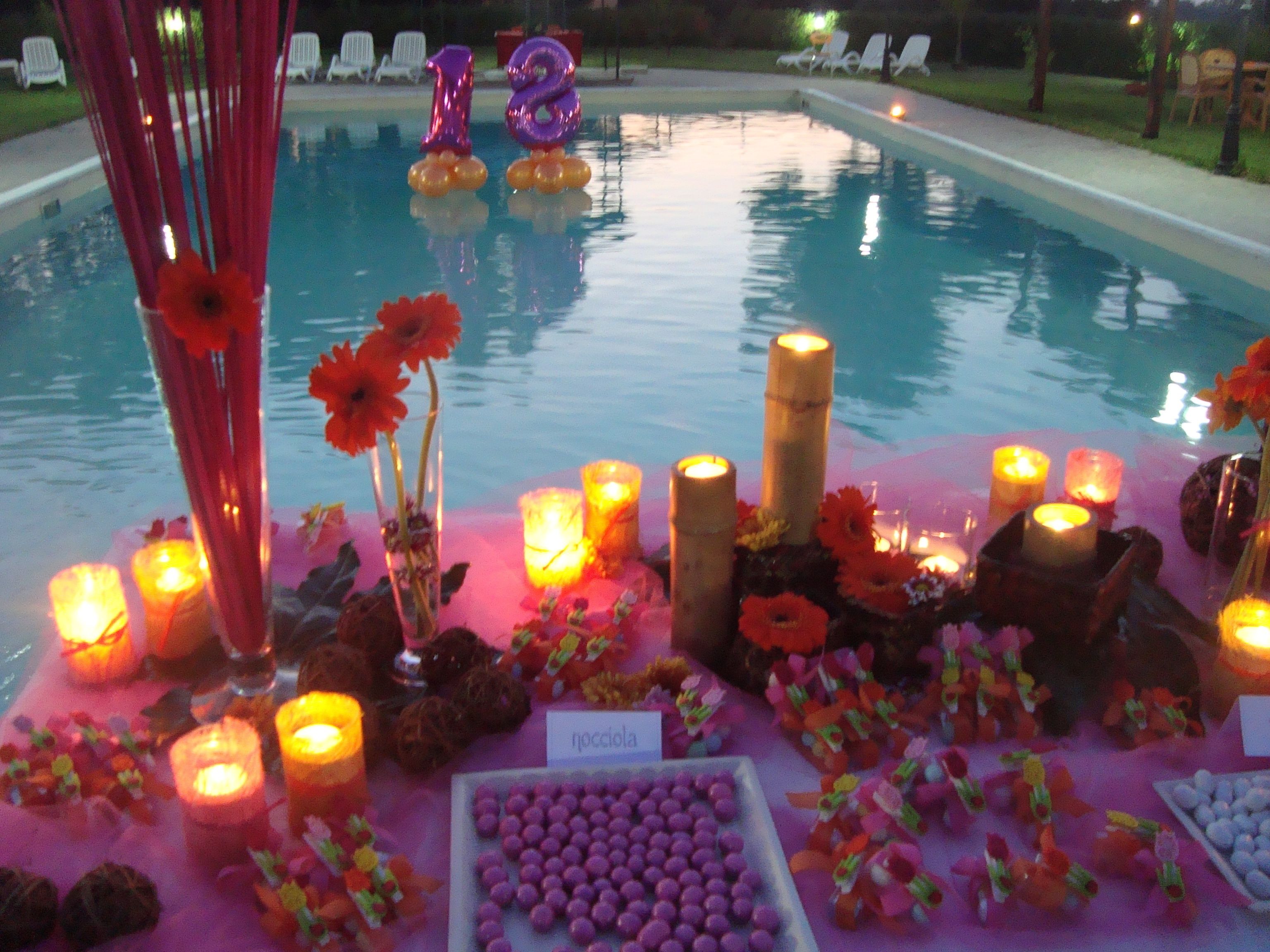 Outdoor banquet area