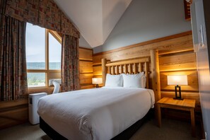 Queen and Two Twins Room | View from room - Basecamp Lodge Golden (Golden)