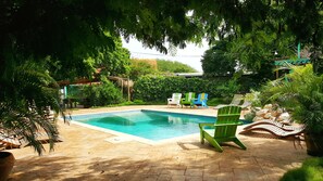 Outdoor pool, sun loungers - Mondi Lodge (Sint Michiel)