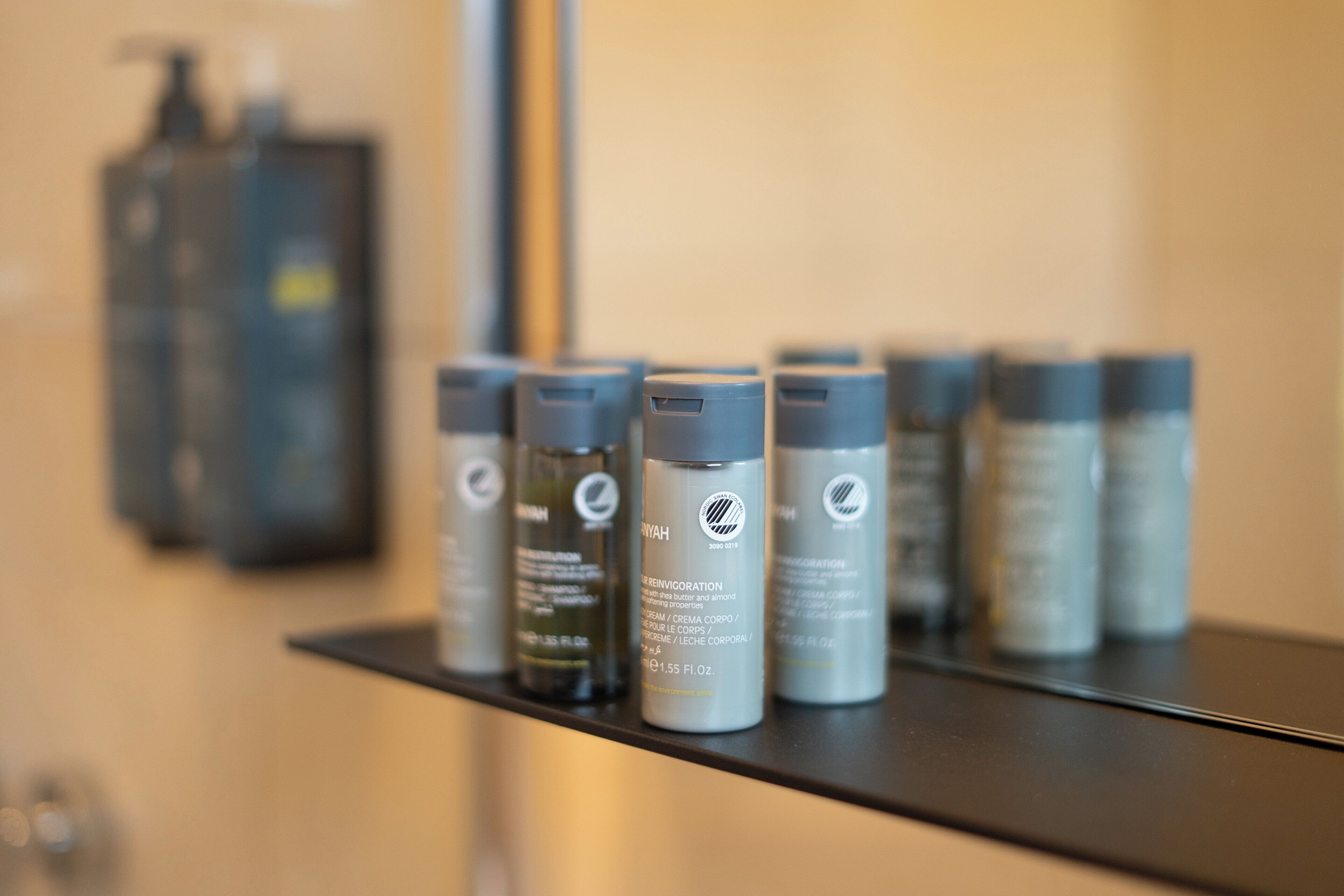 deluxe room | bathroom amenities | shower, rainfall showerhead, hair dryer, towels