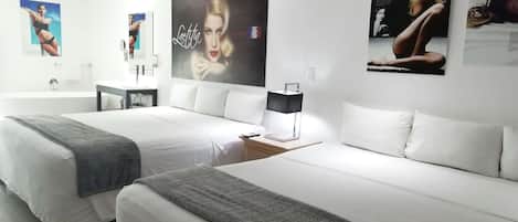 Individually decorated, individually furnished, blackout drapes