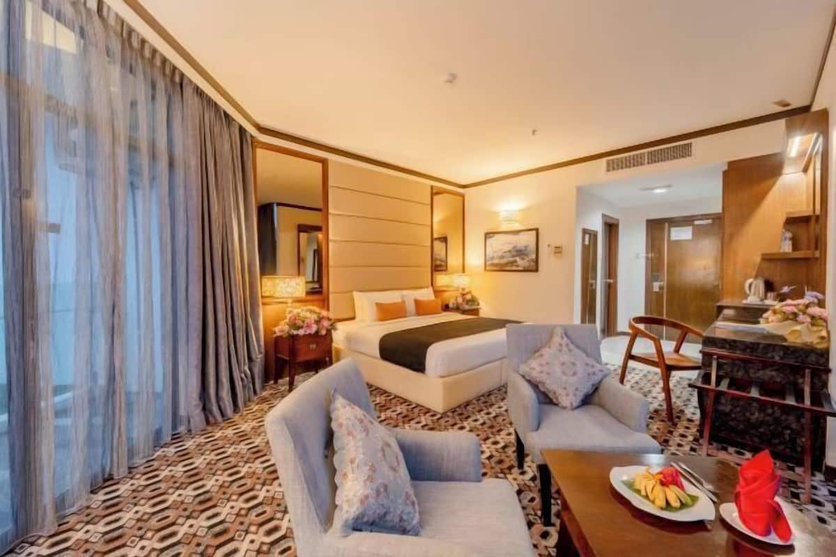 Minibar, caja de seguridad en la habitación y escritorio