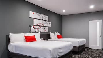 Deluxe Single Room, 2 Queen Beds, Refrigerator & Microwave
