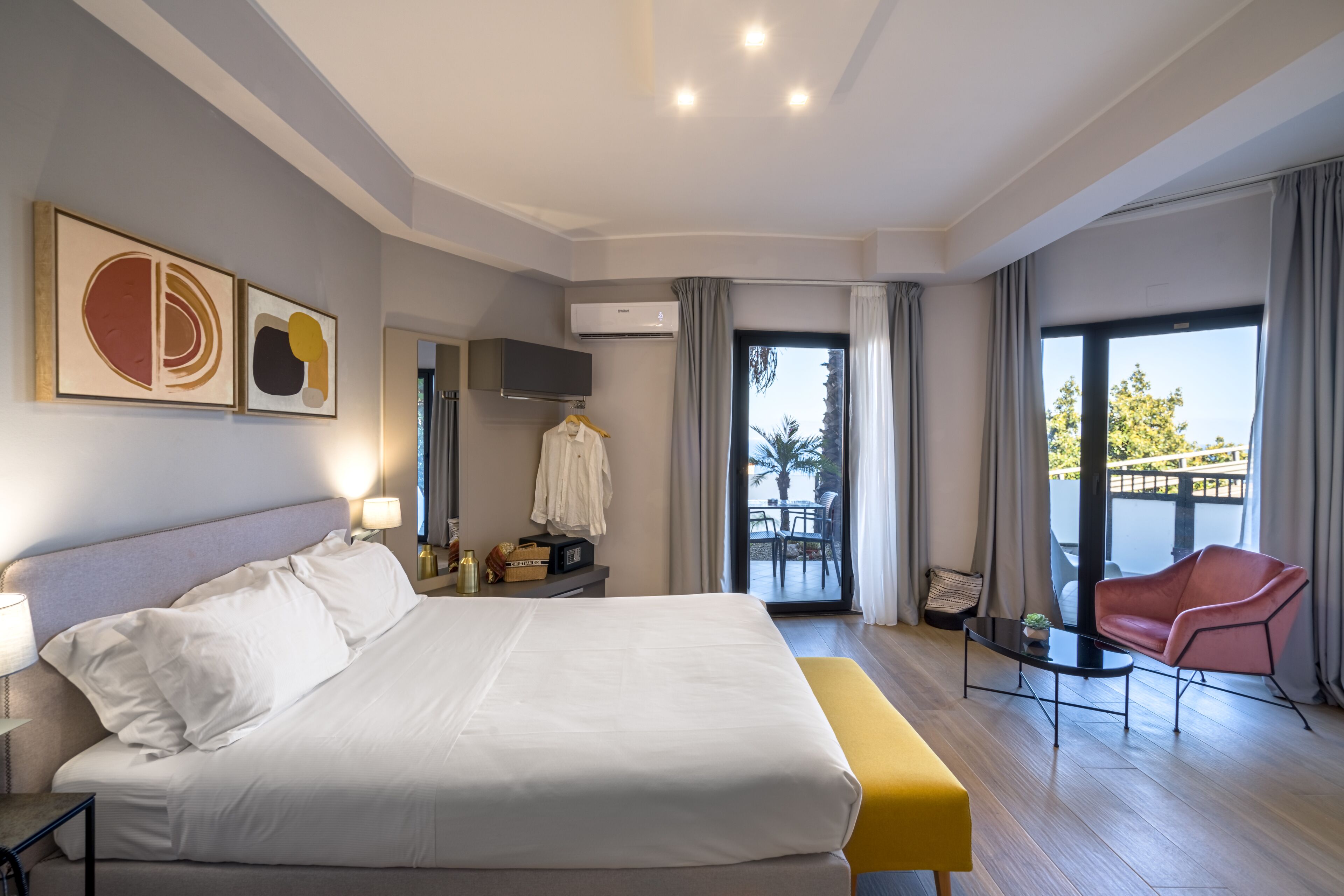 Doppelzimmer, eingeschränkter Meerblick