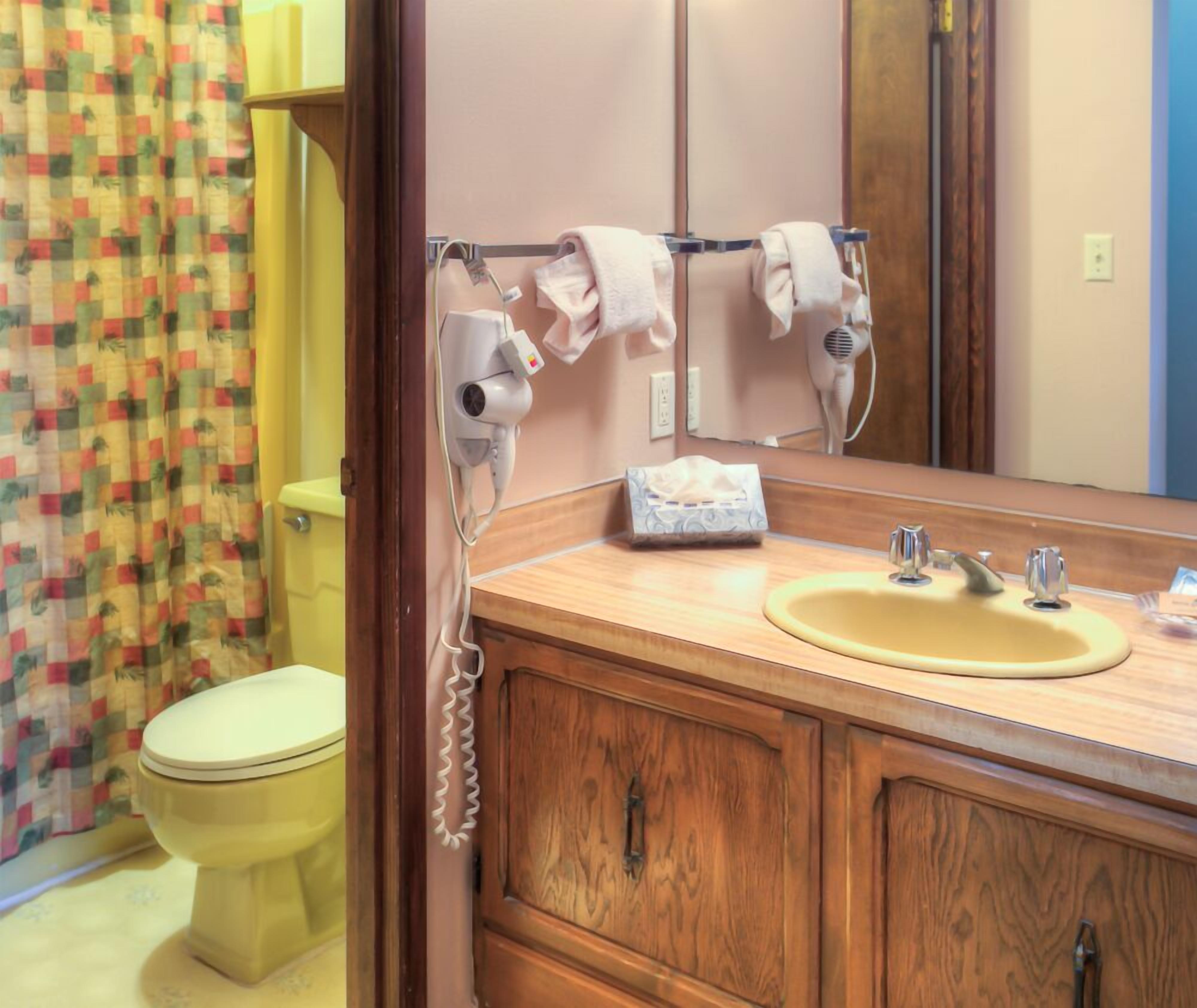 free toiletries, hair dryer, bathrobes, towels