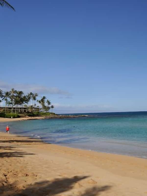 On the beach, white sand, beach towels