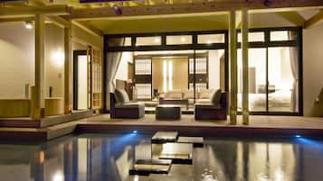 Premium Suite with Open-air Bath, 2 Bedrooms, Annex Building | Premium bedding, down comforters, in-room safe, individually decorated
