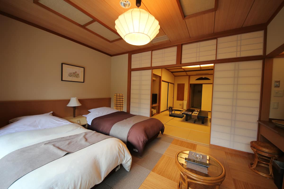 Ginryu Japanese Twin Room with Open-air Bath