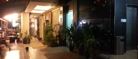 Front of property – evening/night