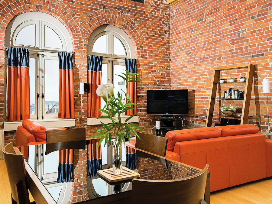 30-inch flat-screen TV with cable channels, TV