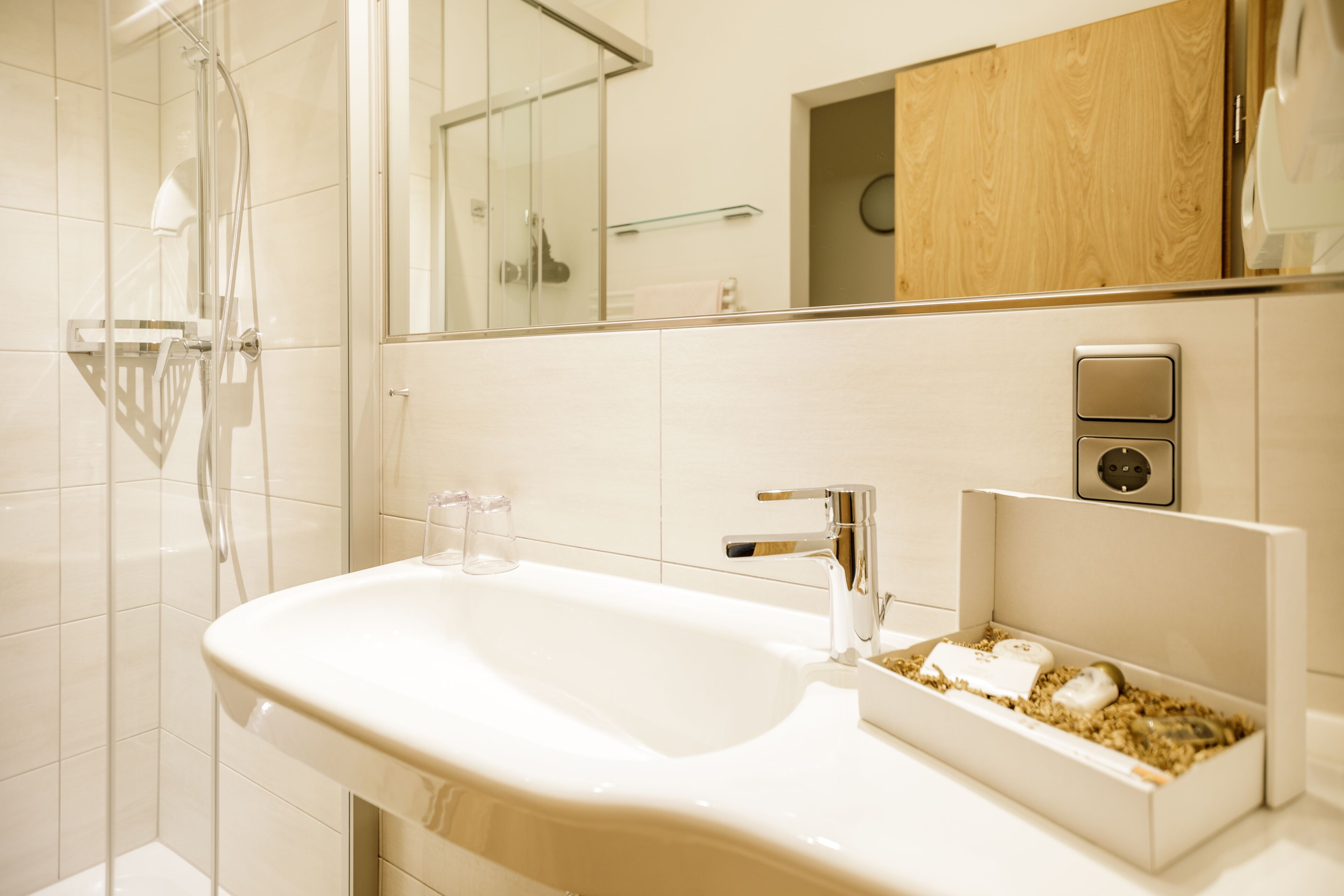 double room, balcony, mountain view | bathroom | shower, hair dryer, heated floors, towels