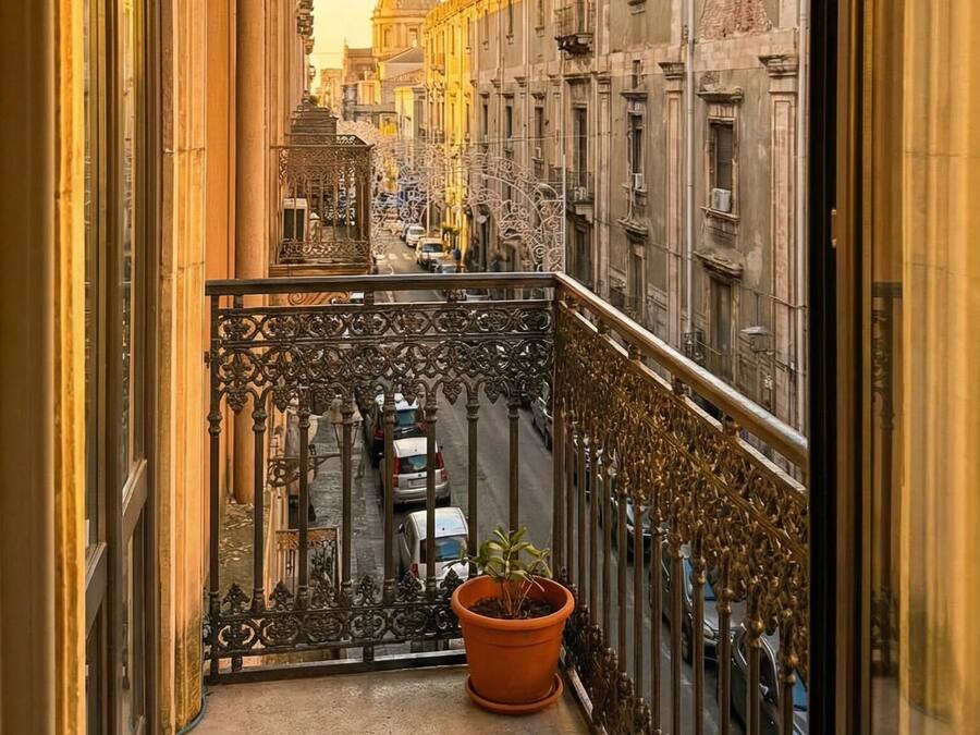 Luxury-Zimmer, 1 Queen-Bett, Whirlpool, Stadtblick | Blick vom Balkon