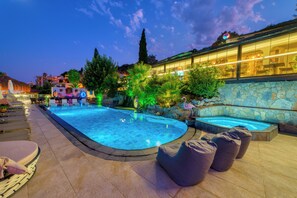 2 outdoor pools, open 8:00 AM to 8:00 PM, pool umbrellas, sun loungers - Illusion Beach Club Hotel +16 Only Adult (Alanya)