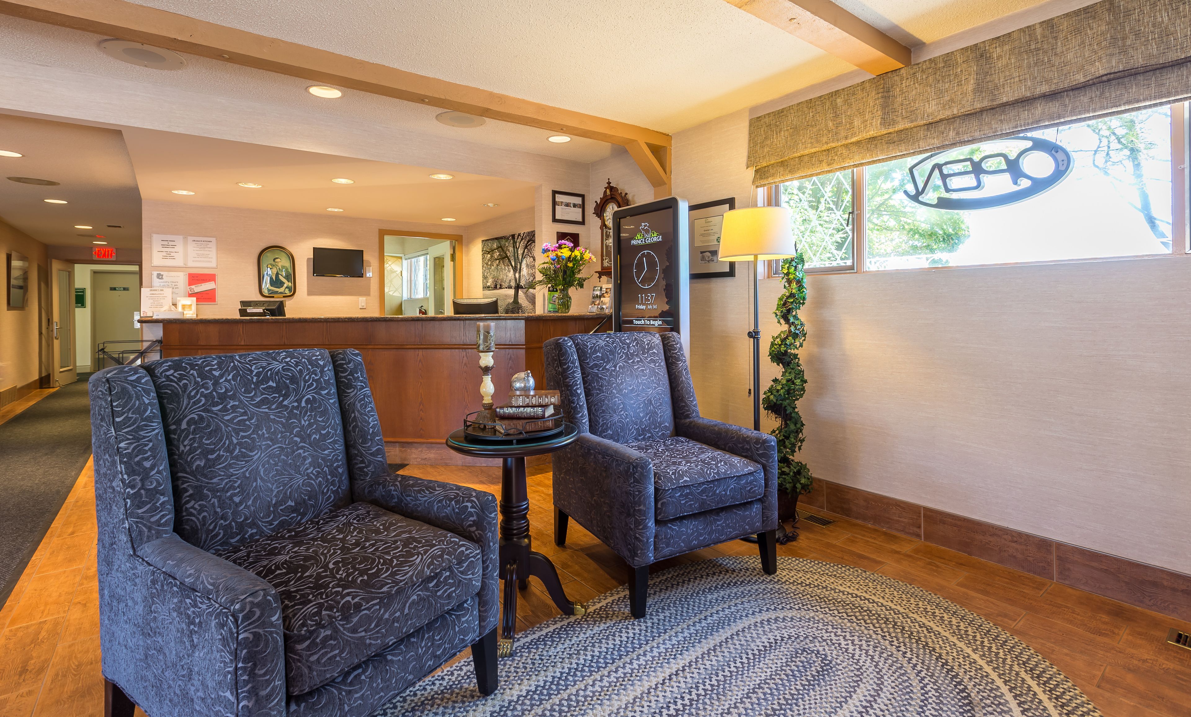 Sala de estar en el lobby