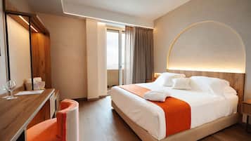 Premium bedding, minibar, in-room safe, desk