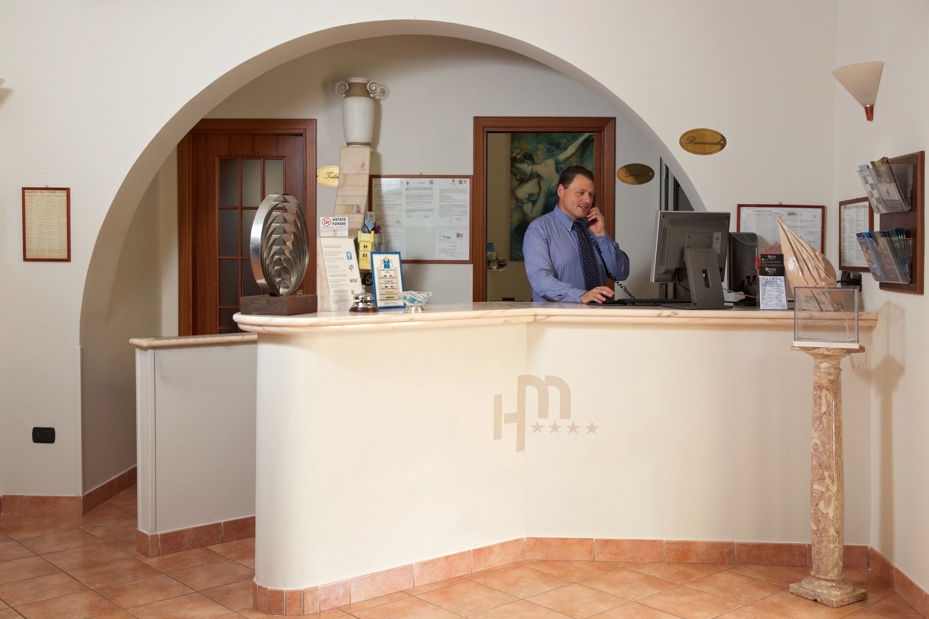 check-in/check-out kiosk