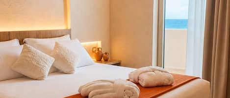 Ropa de cama de alta calidad y minibar