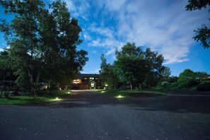 Front of property – evening/night
