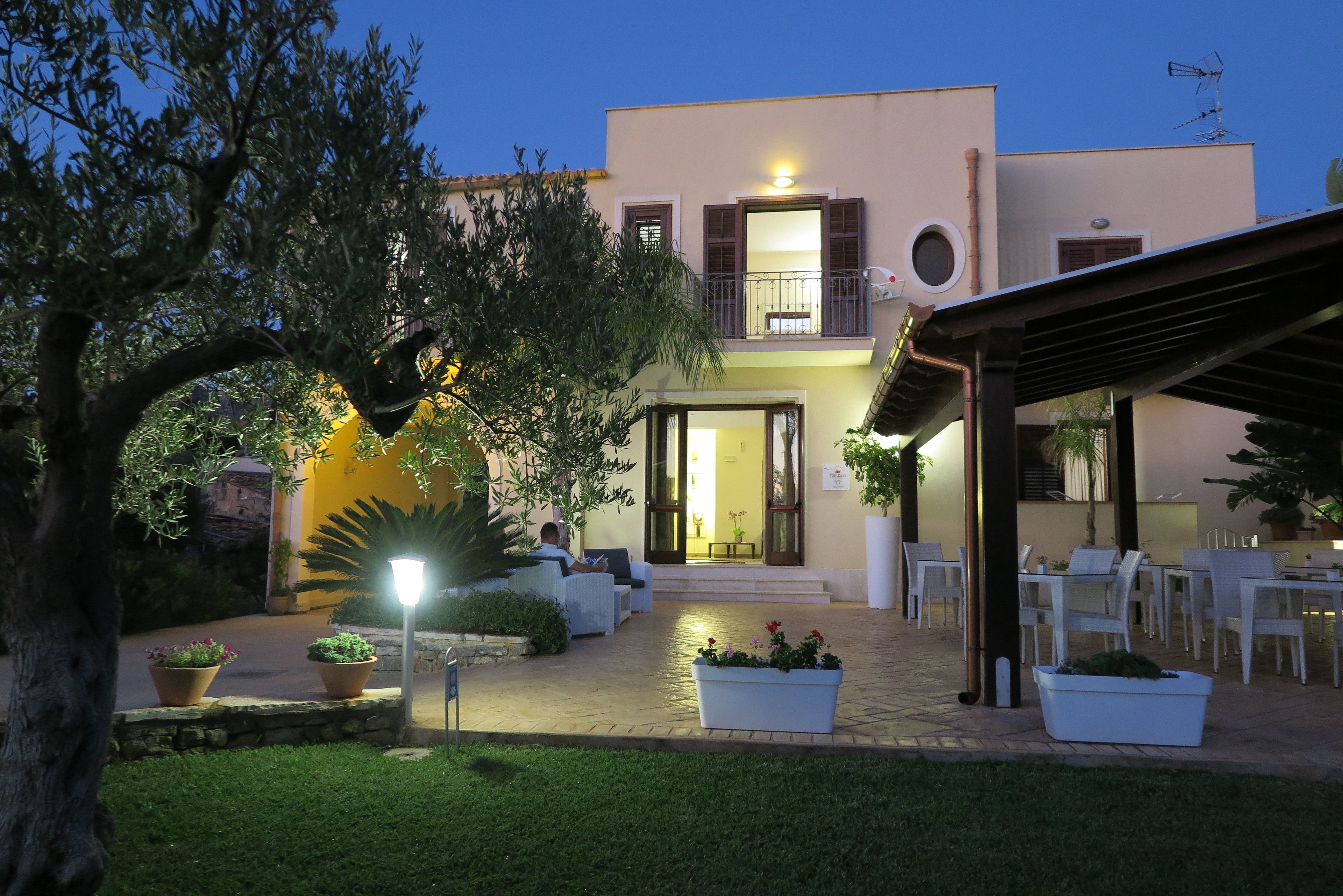 outdoor wedding area