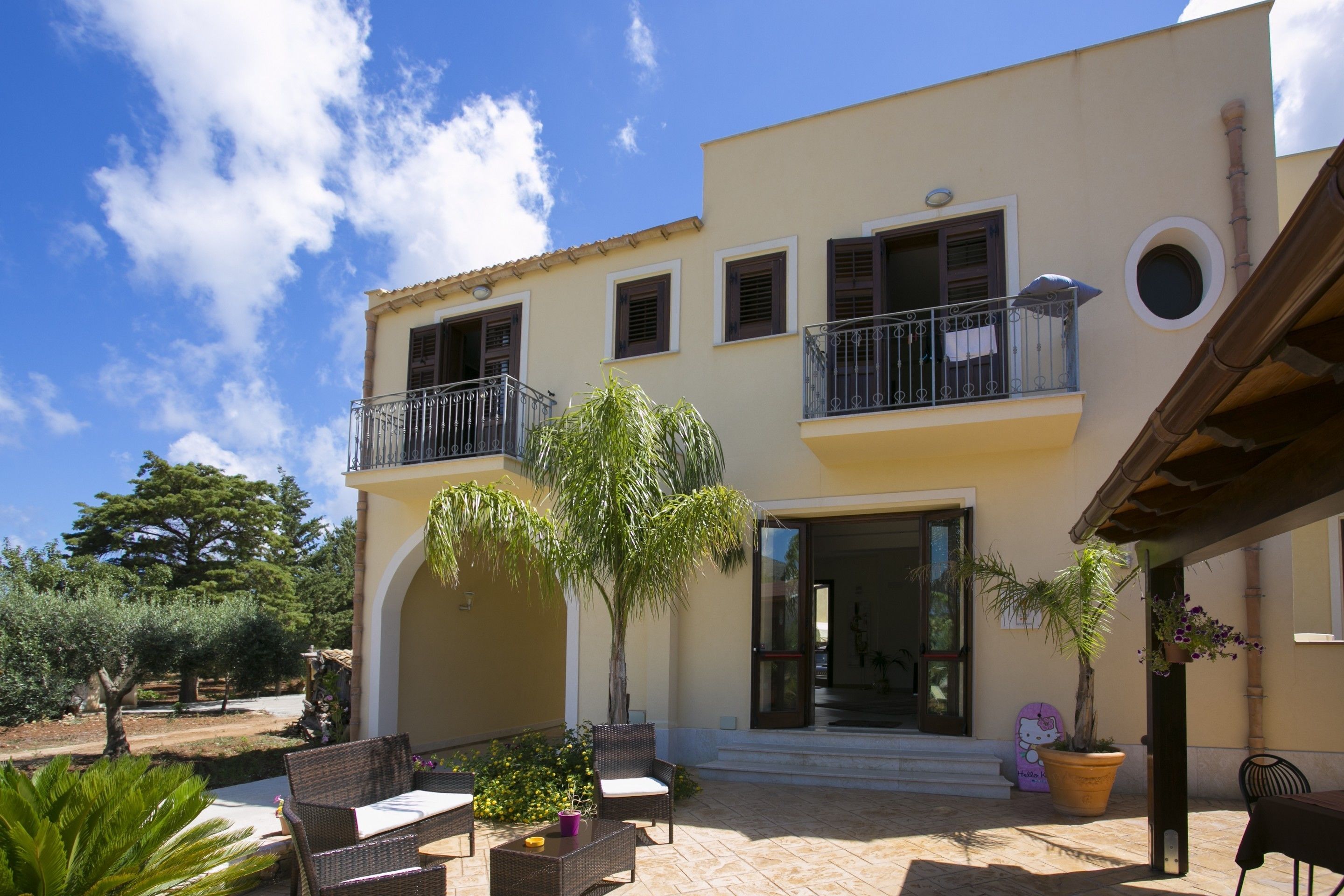 front of property – evening/night