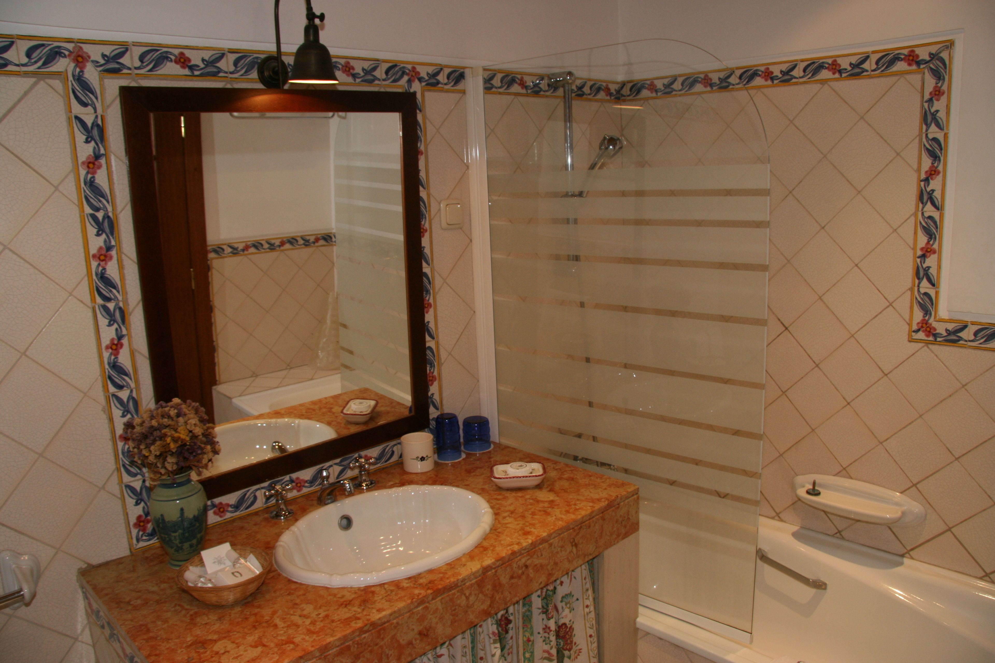 standard double room, river view | bathroom | shower, free toiletries, hair dryer, towels