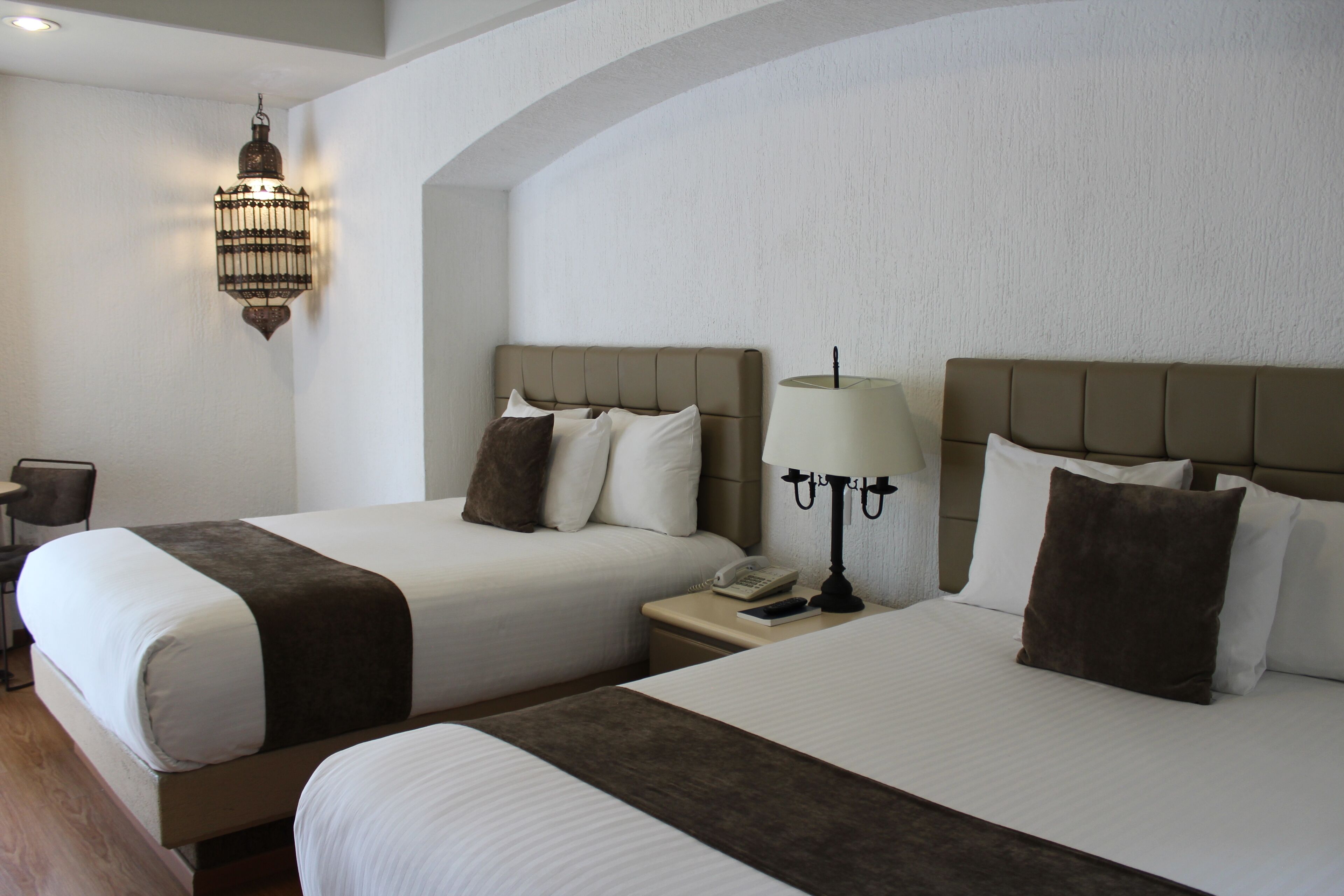 desk, laptop workspace, blackout curtains, free wifi